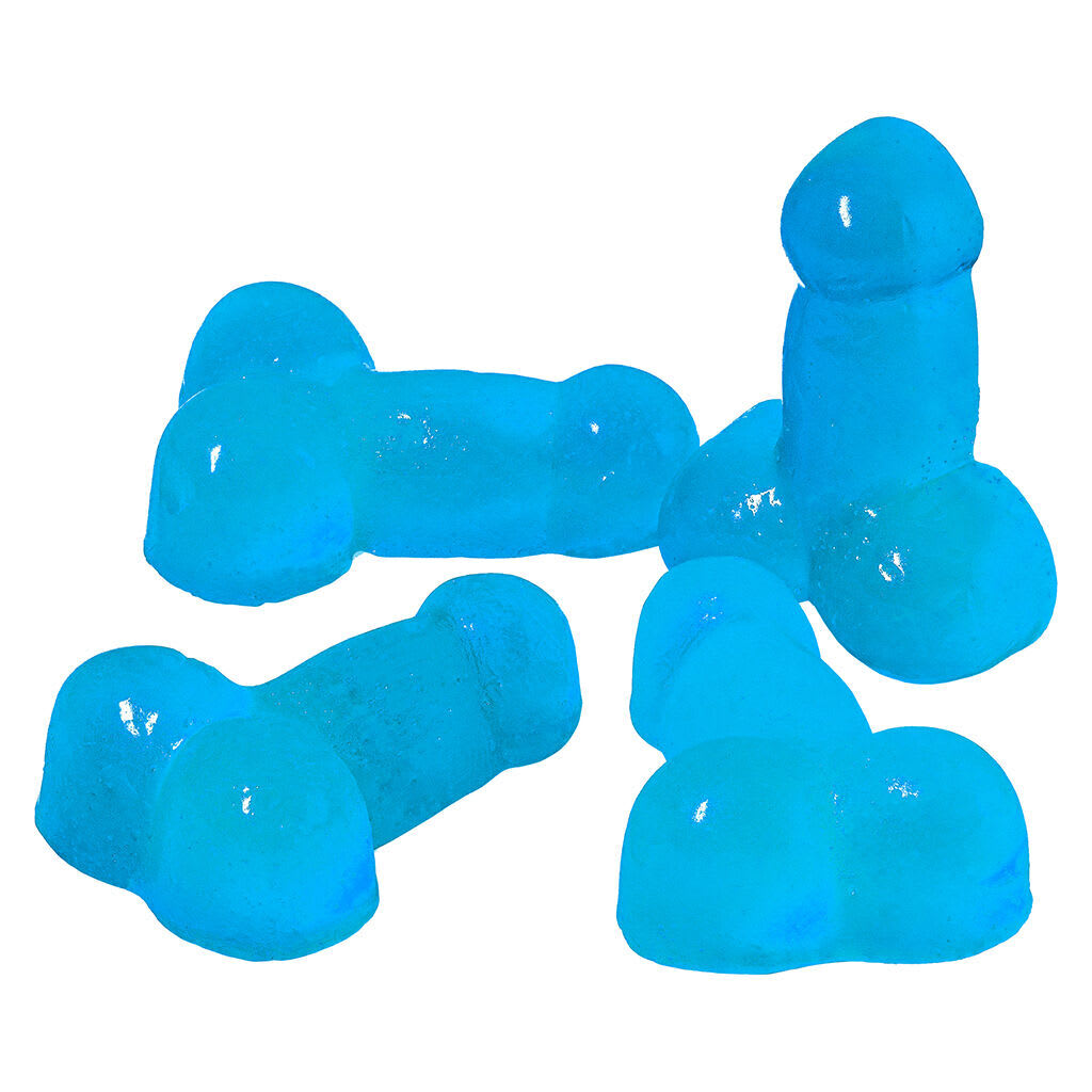 Censored Edibles - Blue Raspberry Penis Gummies 4 Pack Soft Chews